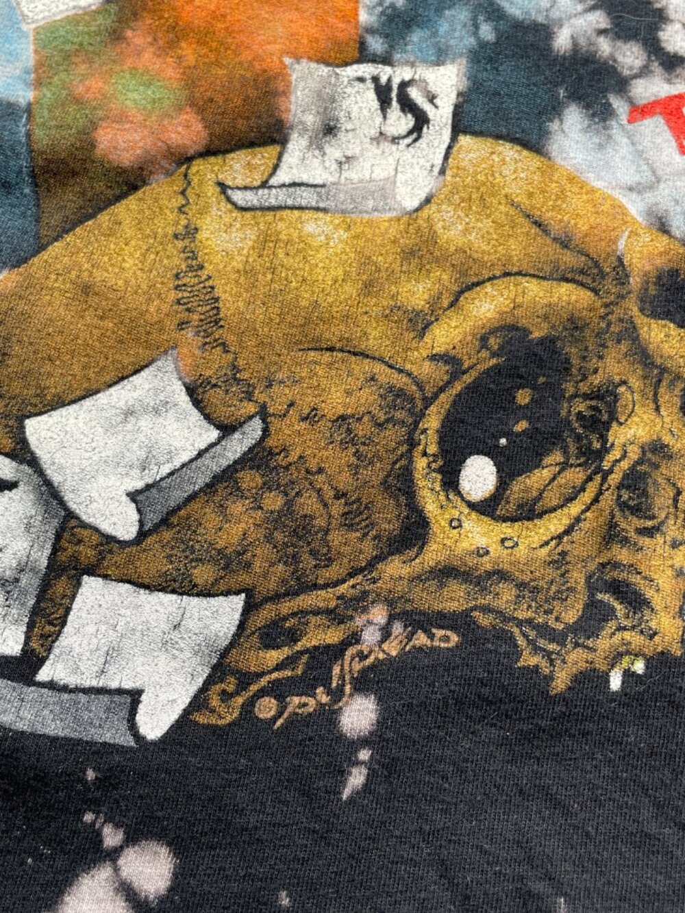 Metallica 04’ Life Is Pain Death Is Pain Tick Tock T-Shirt Acid Wash Size XL - Picture 4 of 5